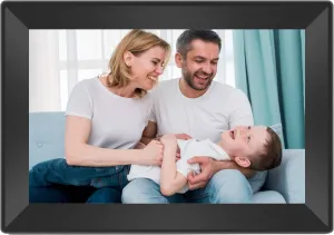 Digital Picture Frame 10.1 Inch WiFi Touch Screen Digital Photo Frame Slideshow, IPS HD Display Digital Frame 16GB Storage, Share Photos and Videos via Uhale App Gifts for Women Men Birthday Family