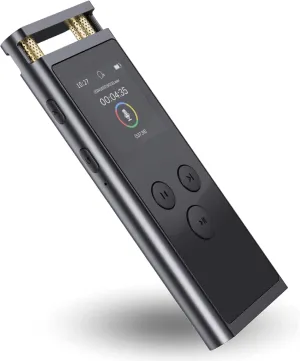 Digital Voice Recorder with Voice Activated Recording & Playback, 3072kbps Audio Recorder Dictaphone, Aluminum Alloy Body with 64GB Storage for Lectures, Meetings,Interviews by FoCase Rec