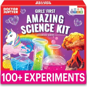 Doctor Jupiter My First Amazing Science Kit for Girls Ages 4  | Birthday Gift Ideas for 4-5-6-7-8-9-10-11-12 Year Old Girls | STEM Learning & Educational Toys | Advanced Science Experiment Series