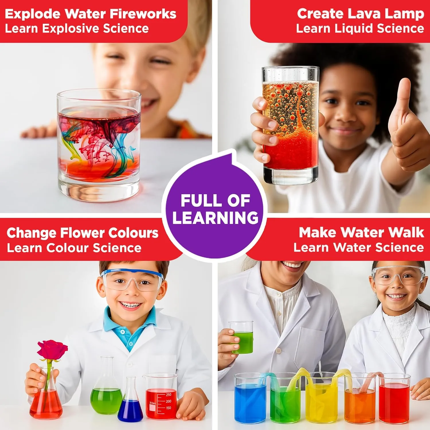 Doctor Jupiter My First Science Kit for Kids Ages 4-5-6-7-8| Birthday Gift Ideas for 4-8-12 Year Old Boys & Girls| Toy Stem Kit with 100  Experiments| Learning & Educational, Preschool Activities