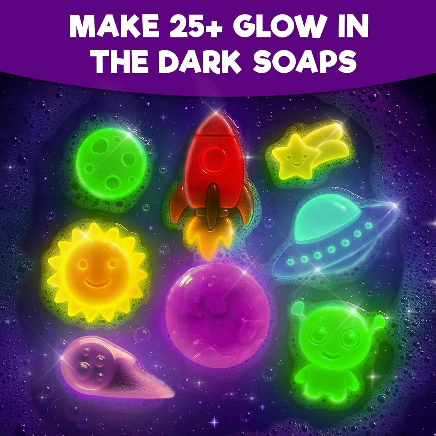 Doctor Jupiter Space Super Soaps - Soap Making Kit for Kids Ages 4  | Science Kit for Kids 4-5-6–7-8-12 Year Olds | Birthday Gift Ideas for Boys & Girls, Space Toys