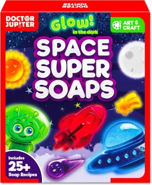 Doctor Jupiter Space Super Soaps - Soap Making Kit for Kids Ages 4  | Science Kit for Kids 4-5-6–7-8-12 Year Olds | Birthday Gift Ideas for Boys & Girls, Space Toys