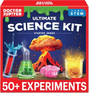 Doctor Jupiter Ultimate Science Kit for Kids Ages 8-12| Birthday Gift Ideas for 8-9-10-11-12 Year Old Boys & Girls| STEM Learning & Educational Toys| 50  Experiments & Projects