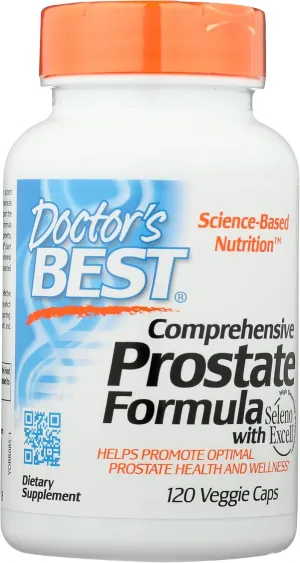 Doctors Best Comprehensive Prostate Formula, Gluten Free, 120 Veggie Capsules (Pack of 1)