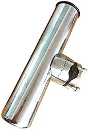 Dolphin Fishing Rod Holder for Boat Rail - Adjustable Clamp Fits tubing Sizes 1 - 1.25 inch, Mounts to Vertical or Horizontal Rails, Ideal for Boat Rails, 6061 CNC Manichined Anodized Aluminum