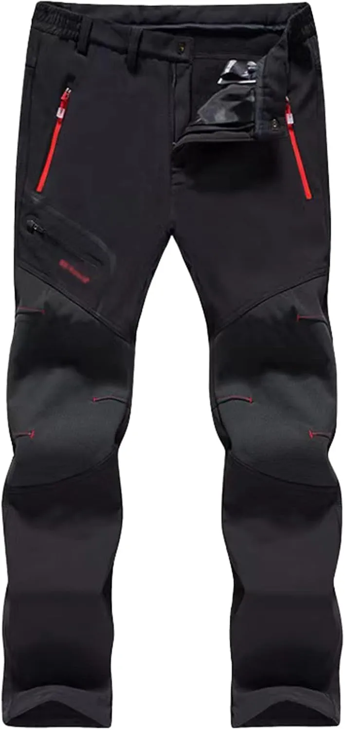 Donggu Outdoor Hiking Trousers for Men Lightweight Quick Dry Men's Fishing Pants with Zipper Pockets