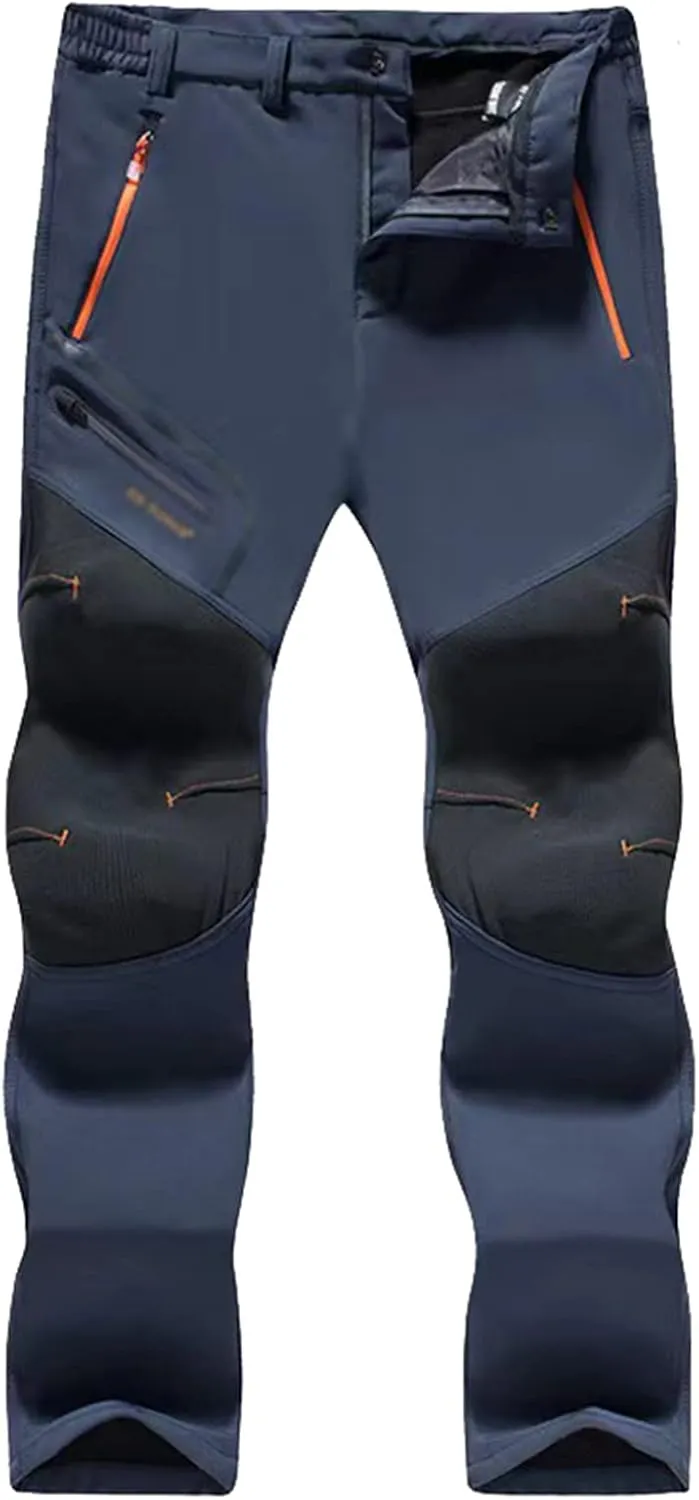 Donggu Outdoor Hiking Trousers for Men Lightweight Quick Dry Men's Fishing Pants with Zipper Pockets