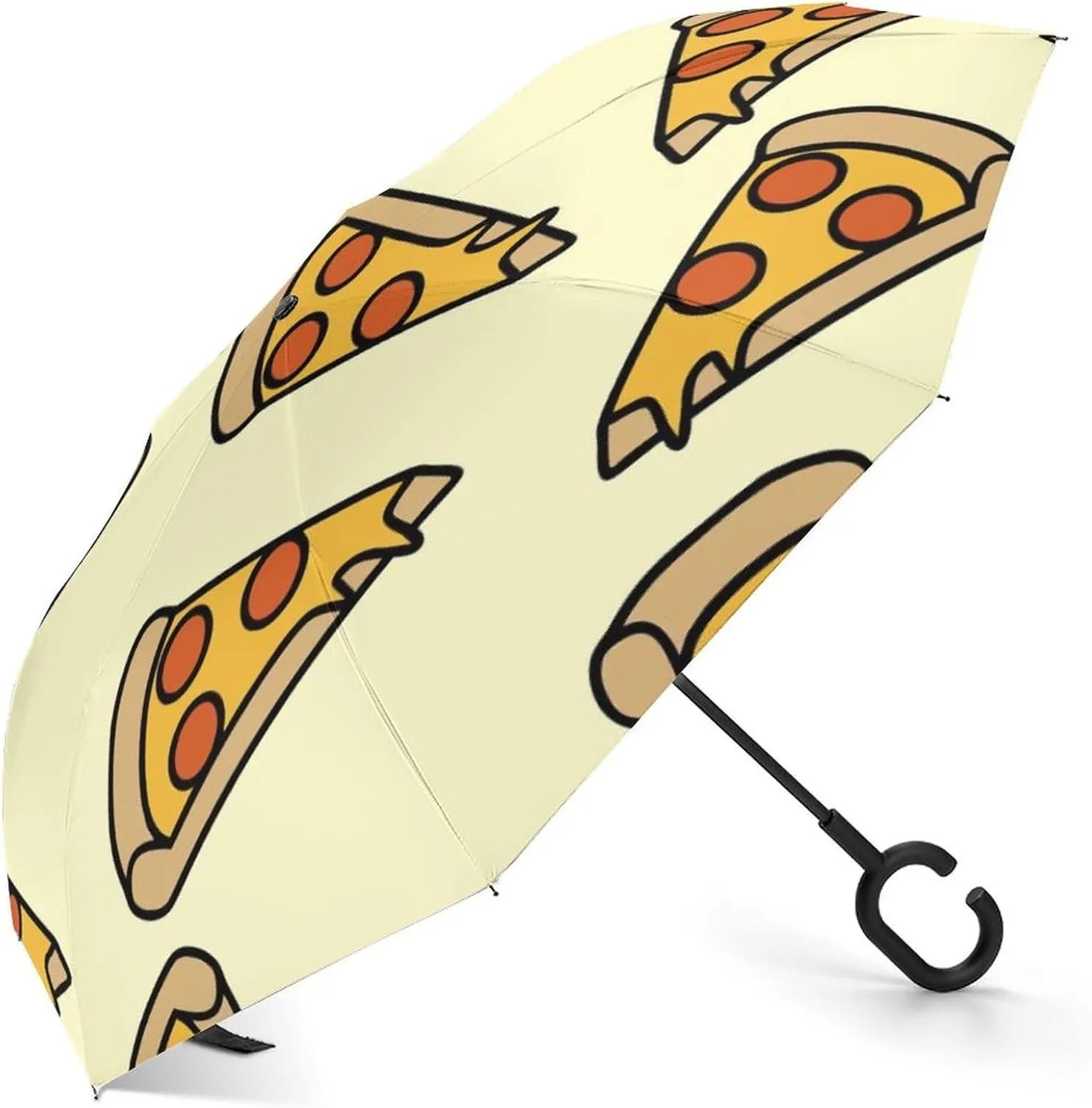 Donnapink Auto Large Inverted Rain Umbrella, Automatic Open/Close Reverse Car Umbrella Sun Protect UV Winds Rain Compact Parasol