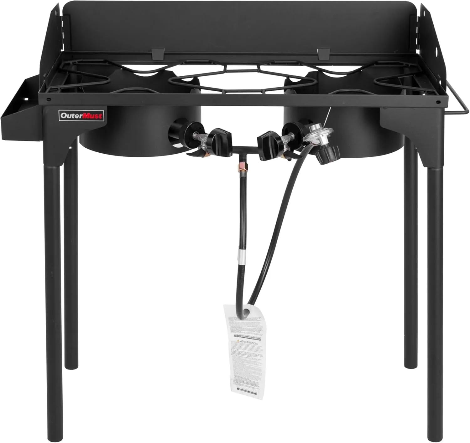 Double Propane Burner Outdoor Stove Burner for Outdoor Cooking Perfect for Home Brewing, Crawfish Boiler, Turkey Frying, Camping and Family Use