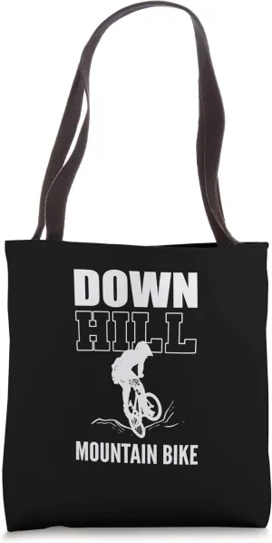 Downhill Mountain Bike Adventurous Person Tote Bag