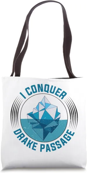 Drake Passage And Antartica Explorer Design Tote Bag