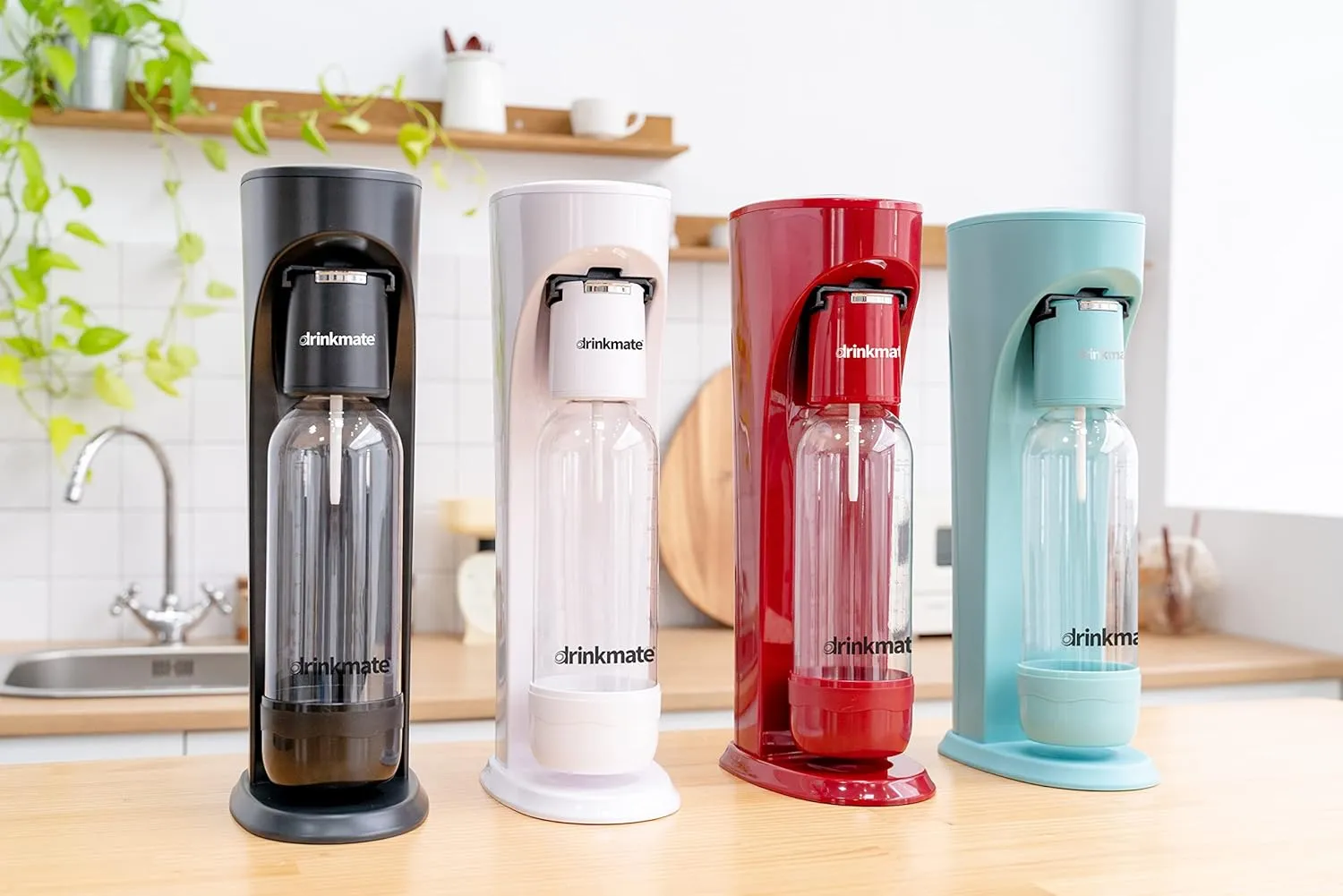 DrinkMate Carbonation Bottles (Twin Pack) (0.5L, Black)