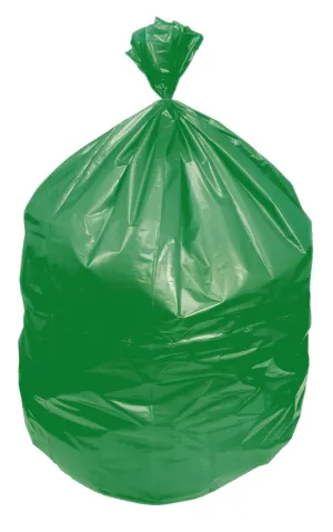 Eco-Blend Max 33 Gallon Can Liner by Heritage Bag Co. (200 Pack) 33"x39" 0.8mil Green Tint. Made with 30% PCR