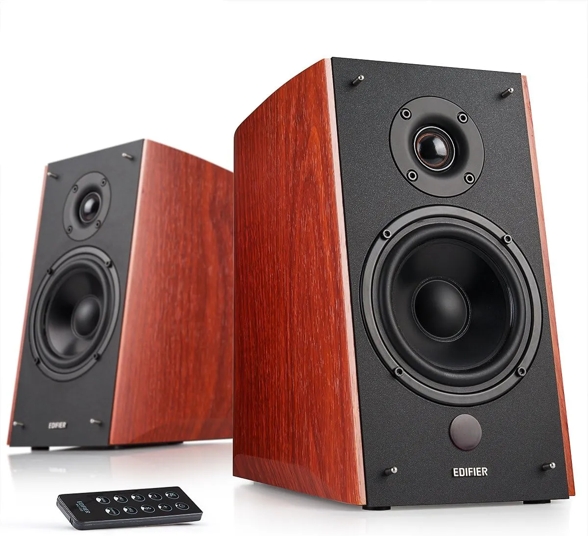 Edifier R2000DB Powered Bluetooth Bookshelf Speakers - Near-Field Studio Monitors 120W RMS Sound Monitor with Optical Input 5" Large Woofer - Wood
