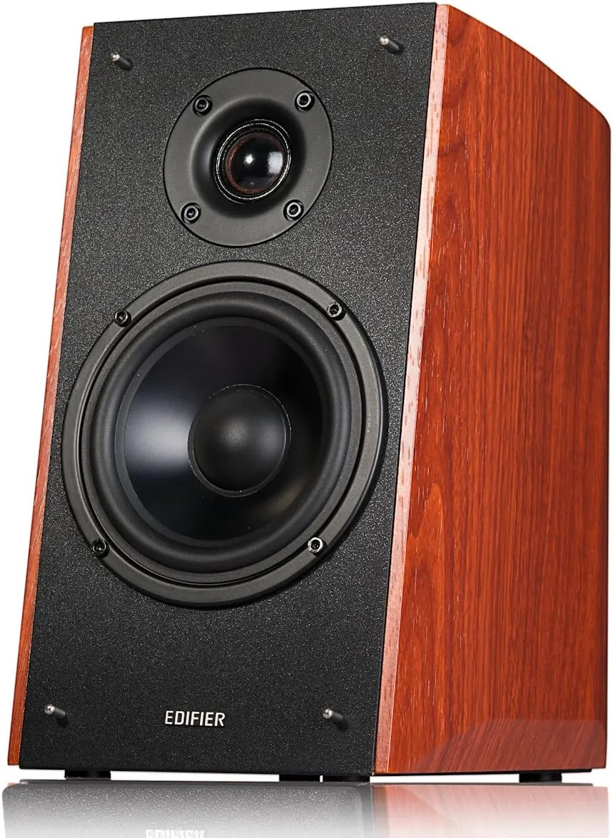 Edifier R2000DB Powered Bluetooth Bookshelf Speakers - Near-Field Studio Monitors 120W RMS Sound Monitor with Optical Input 5" Large Woofer - Wood