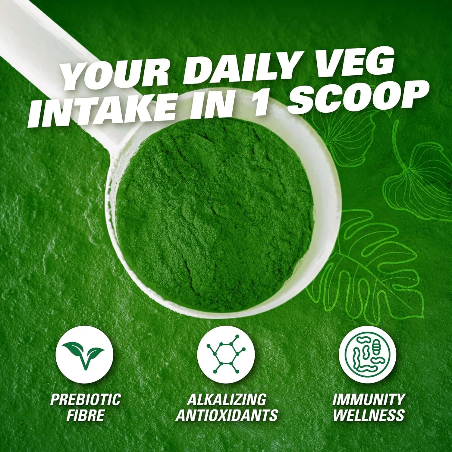 EHP Labs OxyGreens Super Greens Powder - Spirulina & Chlorella Superfood, Green Juice Powder & Greens Supplements with Prebiotic Fibre, Antioxidants & Immunity Support, 30 Serves (Pineapple)