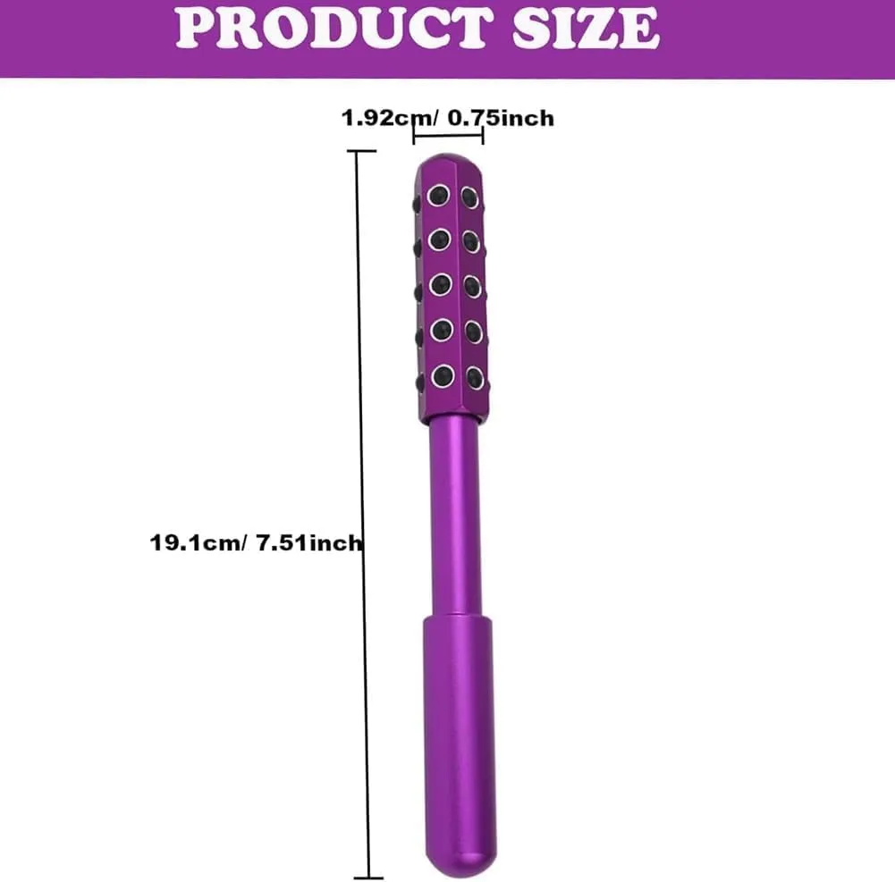 Elarique Beautys Roller,Elarique Uplift Facial Massaging Beauty Tool,Germanium Stone Face Roller,Uplift Facial Massaging Beauty Tool,Uplifting Face Massager Rollers (40 Chu-Silver)
