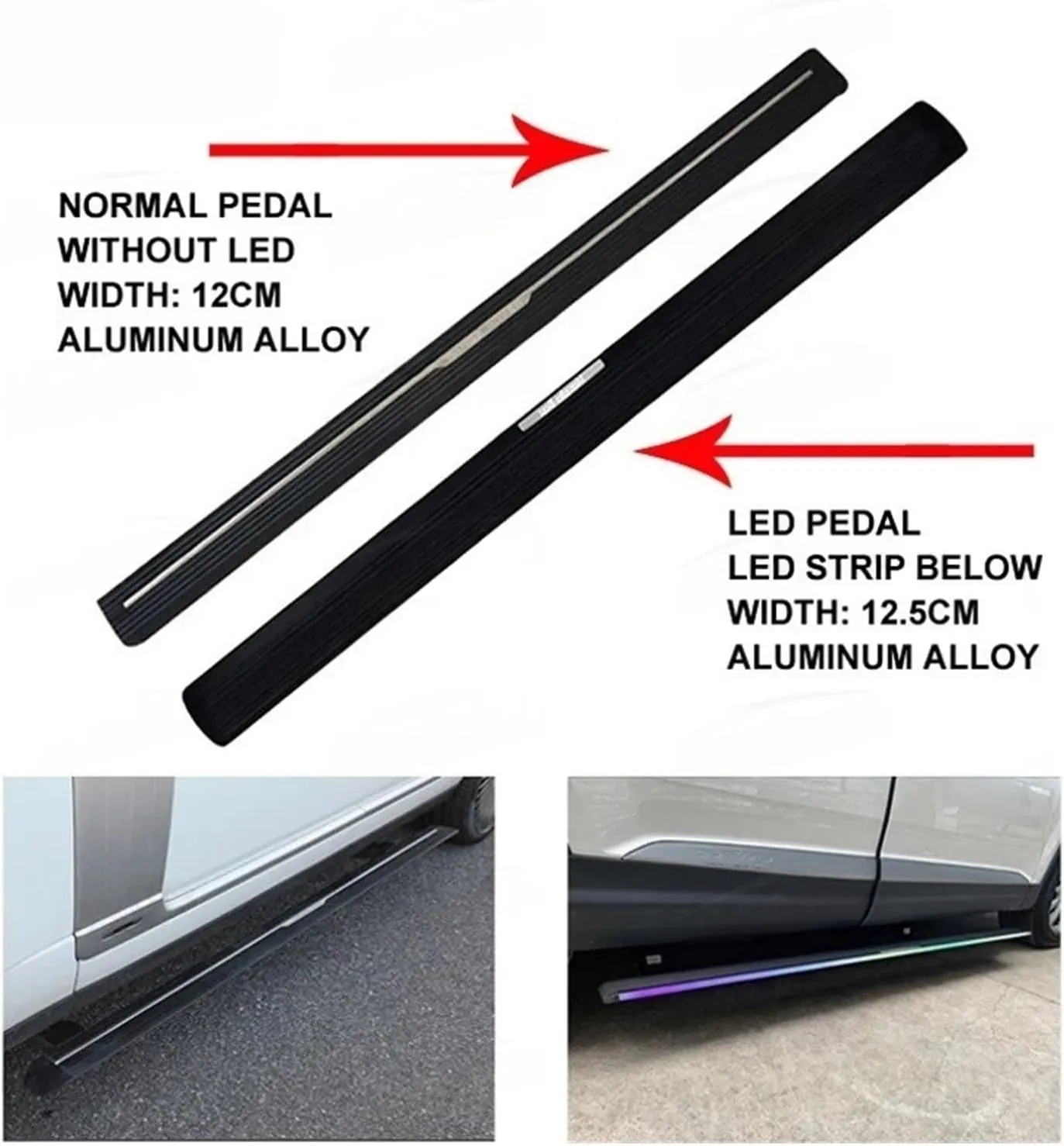 Electric Side Stesps Retractable Power Running Board Automatic Foldable Powersteps Compatible for Jeep Compass((2017-))