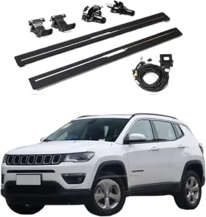 Electric Side Stesps Retractable Power Running Board Automatic Foldable Powersteps Compatible for Jeep Compass((2017-))