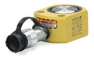 Enerpac RSM-200 Flat Jac Single-Acting Low-Height Hydraulic Cylinder with 20-Ton Capacity, Single Port, 0.44" Stroke Length