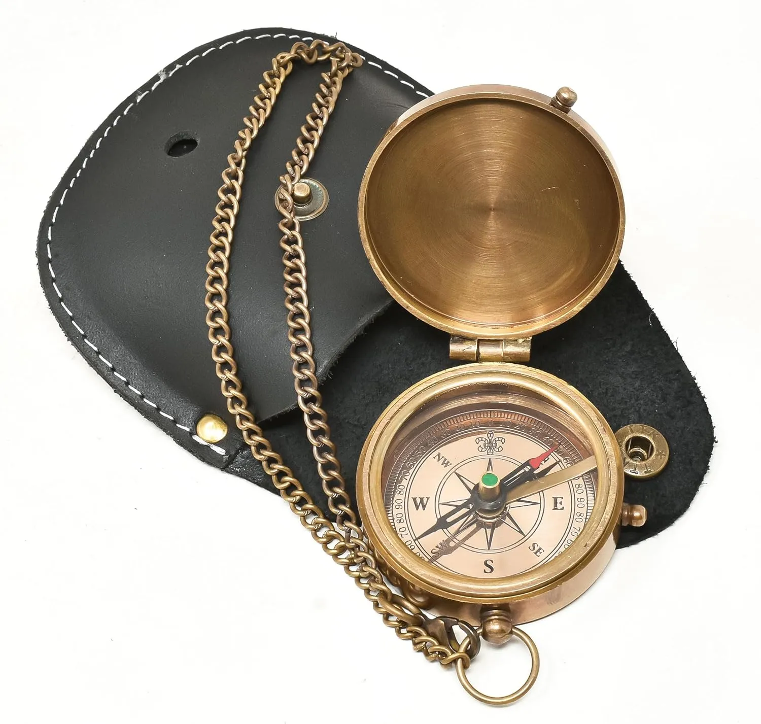 Engraved Brass Compass, Compass Gift for Teenage, Gift for him, Birthday, Baptism, Graduation, Confirmation, Love, Xmas Gift idea Sentimental, Graduation, Inspirational Gifts for Him/Her
