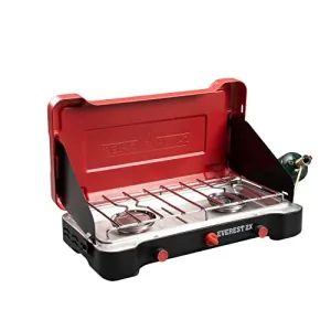 Everest 2X High Output Two-Burner Camp Stove-Portable Cooking Stove