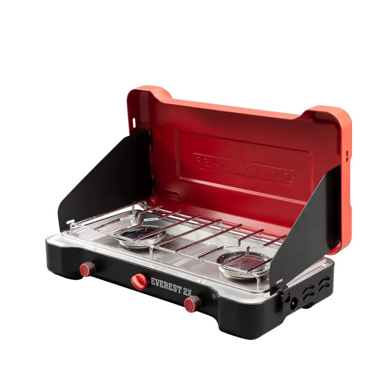 Everest 2X High Output Two-Burner Camp Stove-Portable Cooking Stove
