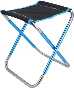 EVTSCAN Lightweight Outdoor Fishing Chair Portable Folding Camping Foldable Picnic Seat with Bag (Black)