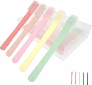 Eyelid Brush with Soft Silicone for Sensitive Eyelids,Gently Cleans Eyelid Margins,Removes Dirt,Oil.Blepharitis,MGD and Dry Eyes Relief,Lid Scrubbing Device,Eyelid Cleanser Partner (5pcs)