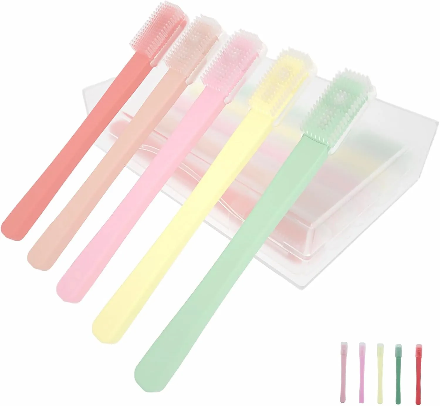 Eyelid Brush with Soft Silicone for Sensitive Eyelids,Gently Cleans Eyelid Margins,Removes Dirt,Oil.Blepharitis,MGD and Dry Eyes Relief,Lid Scrubbing Device,Eyelid Cleanser Partner (5pcs)