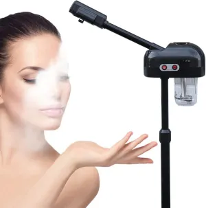 Facial Steamer for Estheticians & Home Spa, Professional Skin Care Equipment w/ 800W Adjustable Height, Hot Ozone Face Steamer on Wheels for Skin Care, Salon Beauty and Spa