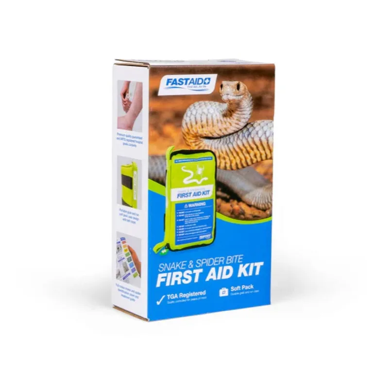 Fast Aid Misc Snake & Spider Bite Kit, Soft Pack - Green