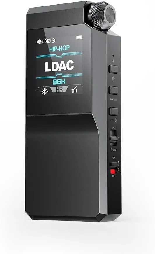 FiiO BTR17 Bluetooth 5.4 USB DAC AMP with LDAC, aptX Lossless. Dual ES9069Q, 10-Band PEQ, THX AAA 78 amps 3.5mm Unbalanced & 4.4mm Balanced (Black)