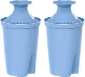 Fil-Fresh 2-Pack Elite Water Filter Replacements for Brita Water Pitchers and Dispensers, Reduce Chlorine, Lead, Bad Taste & Odor, Lasts 6-Month