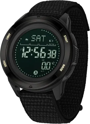 findtime Military Watches for Men Digital Tactical Sports Compass Pedometer Calorie Step Counter Watch Waterproof Stopwatch Pacer Running Watch Alarm Electronic Nylon Strap