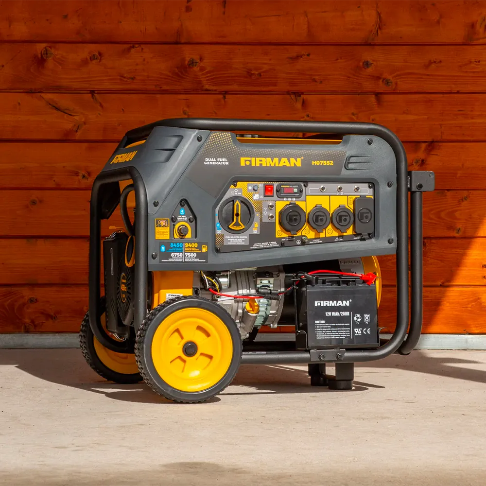 Firman H07552 Dual Fuel Portable Generator - 7500 Watt