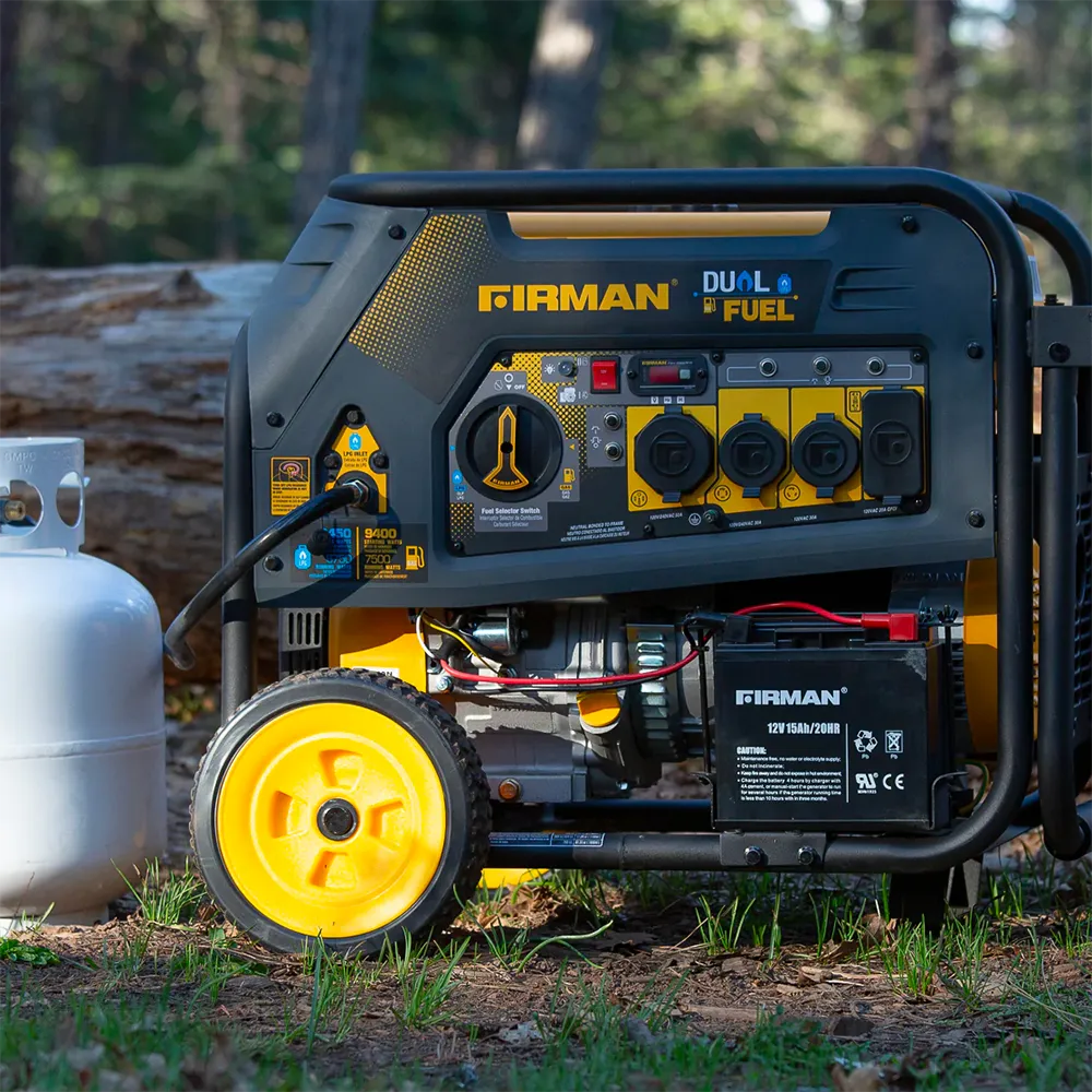 Firman H07552 Dual Fuel Portable Generator - 7500 Watt