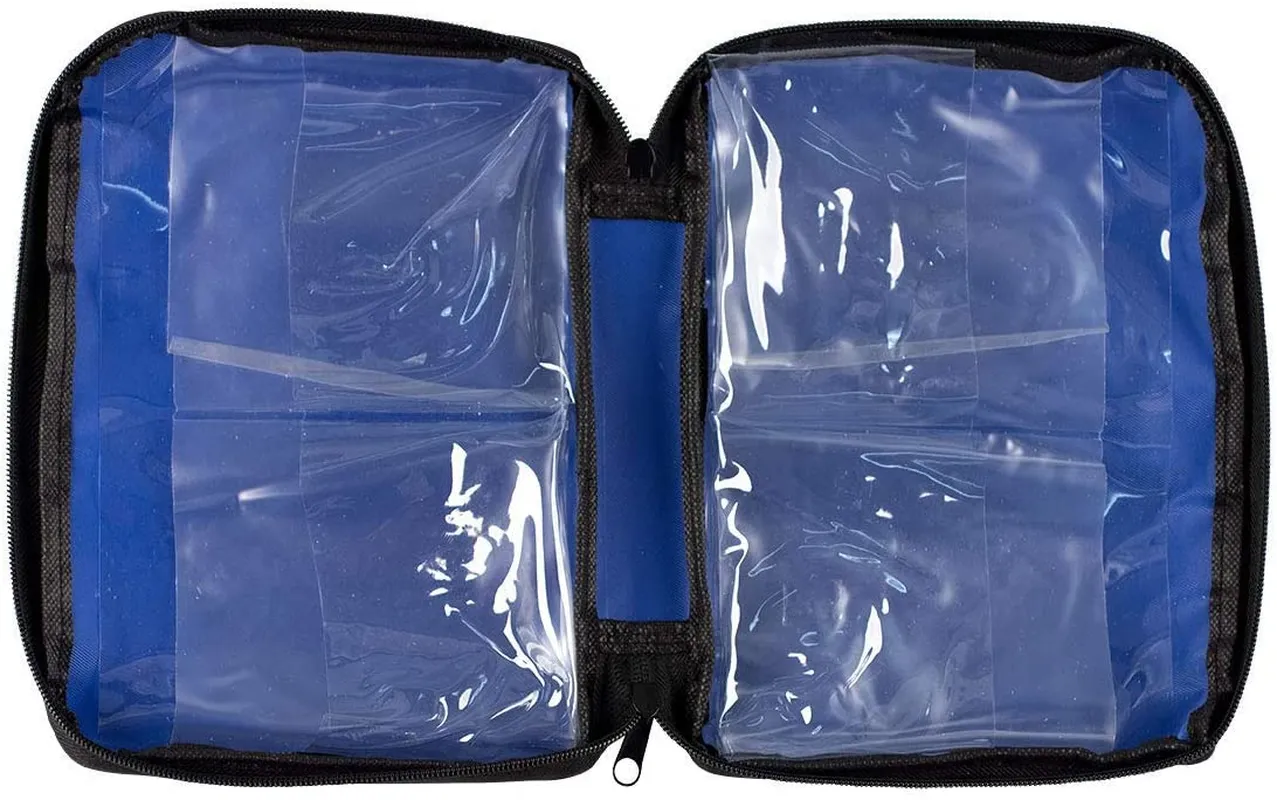 First Aid Only All-Purpose Essentials Soft-Sided First Aid Kit, Blue, 298 Pieces