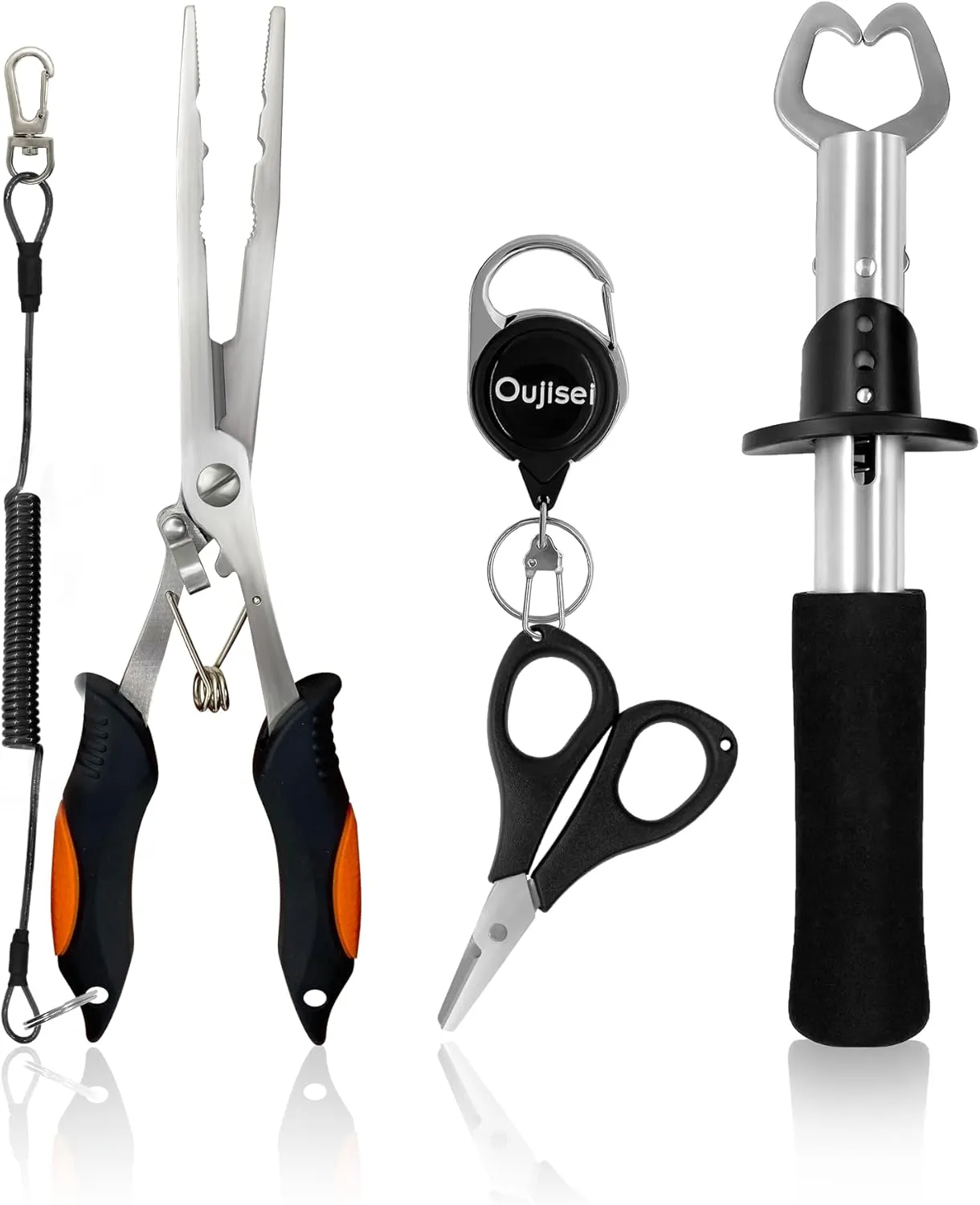 Fishing Gear Fishing Plier for Saltwater/Freshwater Stainless Steel Fishing Tool Kit for Men/Angler/Fisherman/Dad/Grandpa