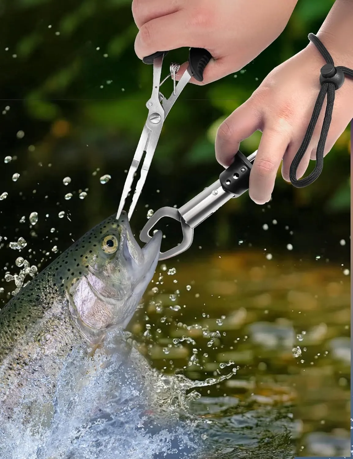 Fishing Gear Fishing Plier for Saltwater/Freshwater Stainless Steel Fishing Tool Kit for Men/Angler/Fisherman/Dad/Grandpa