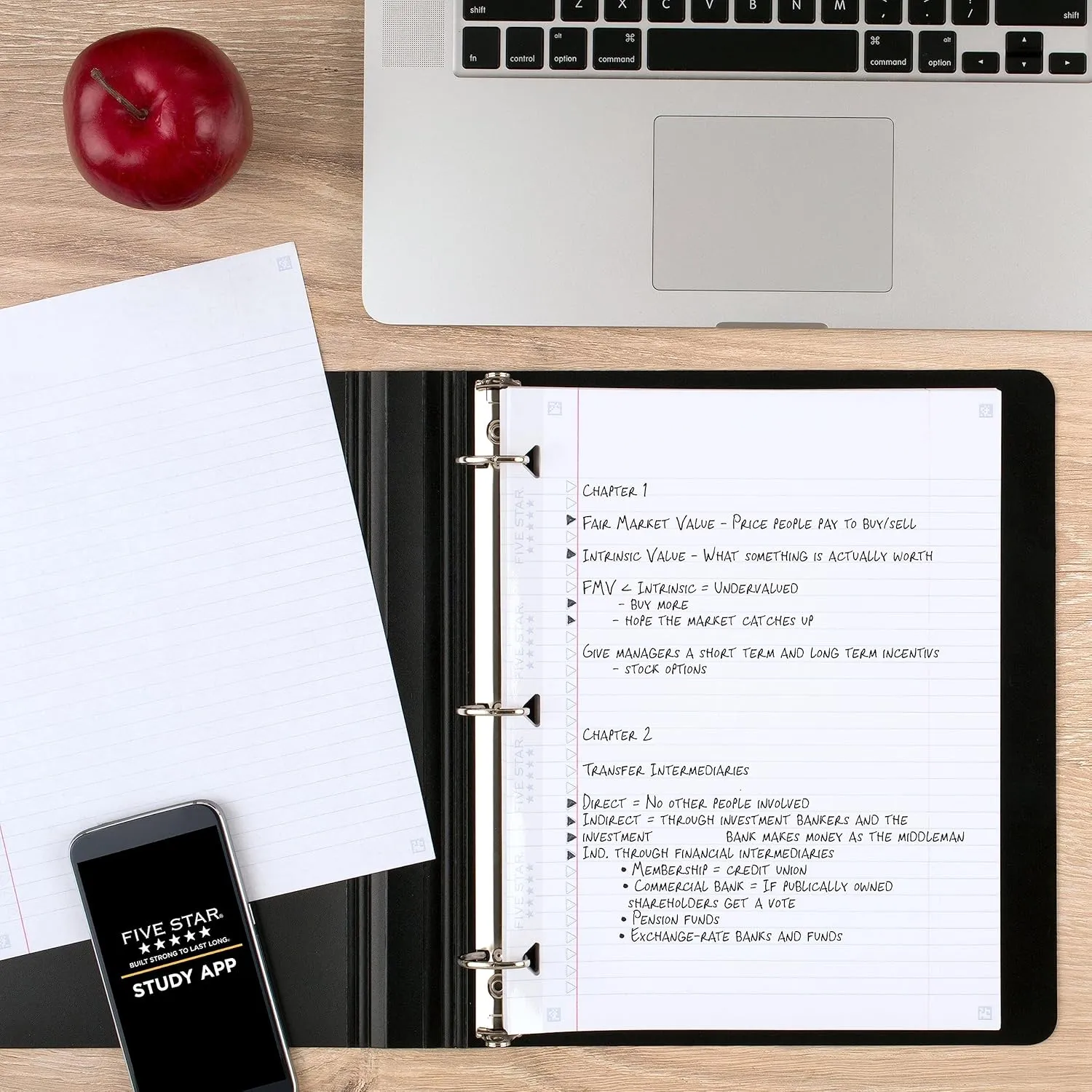 Five Star Loose Leaf Paper   Study App, 6 Pack, Notebook Paper, College Ruled Filler Paper, Reinforced, Fights Ink Bleed, 8.5 x 11, 80 Sheets per Pack (170025)