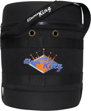 Flame King FK-GH-3LB Gas Hauler for 3LB Propane Tank-Insulated Protective Carry Case, Black