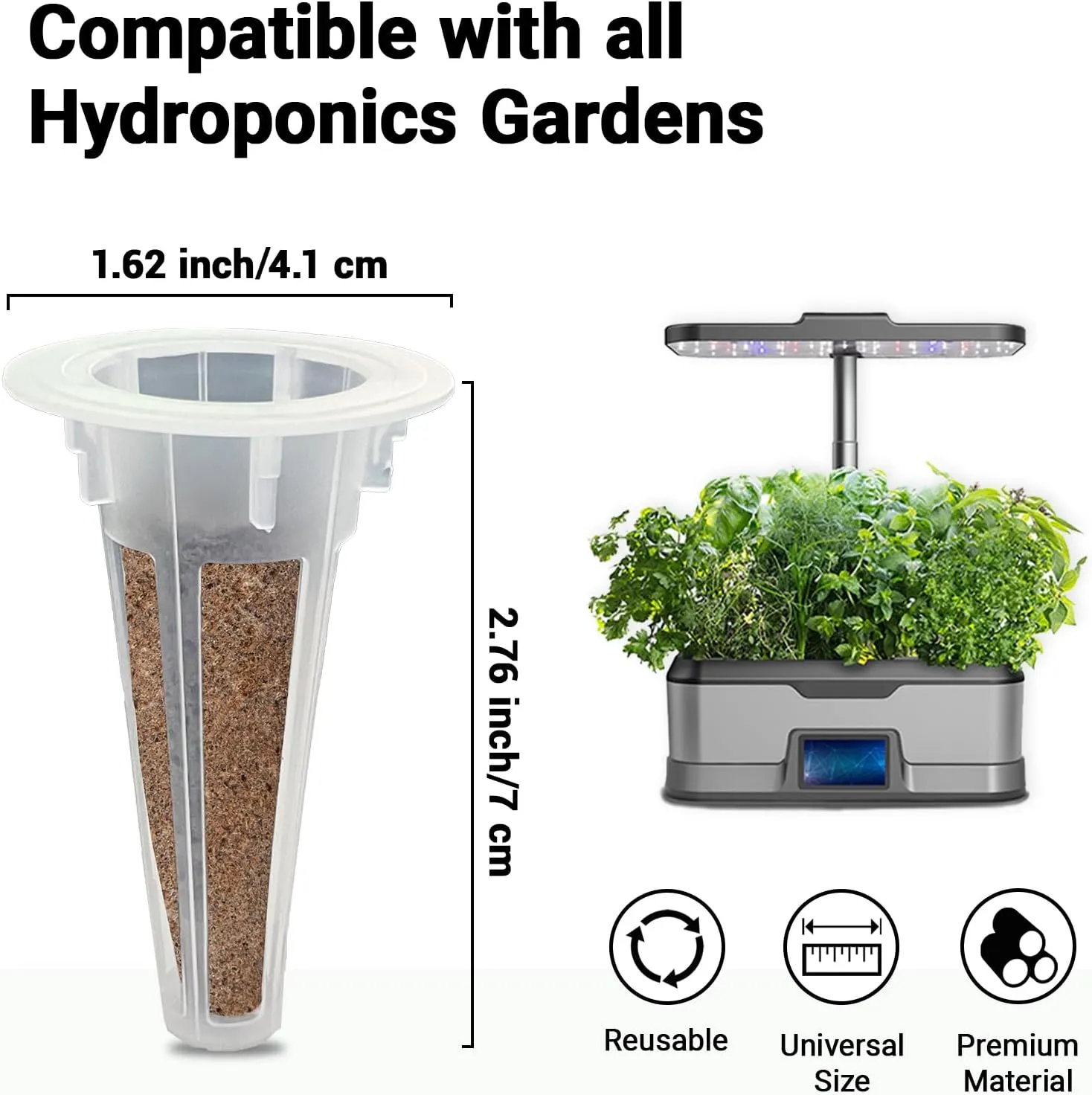 Flower Seed Pods for All Hydroponics Growing System, 8 Pods with 600  Seeds of Marigold, Lavender, Petunia, Dark Pink Dianthus, Clover and Snapdragon
