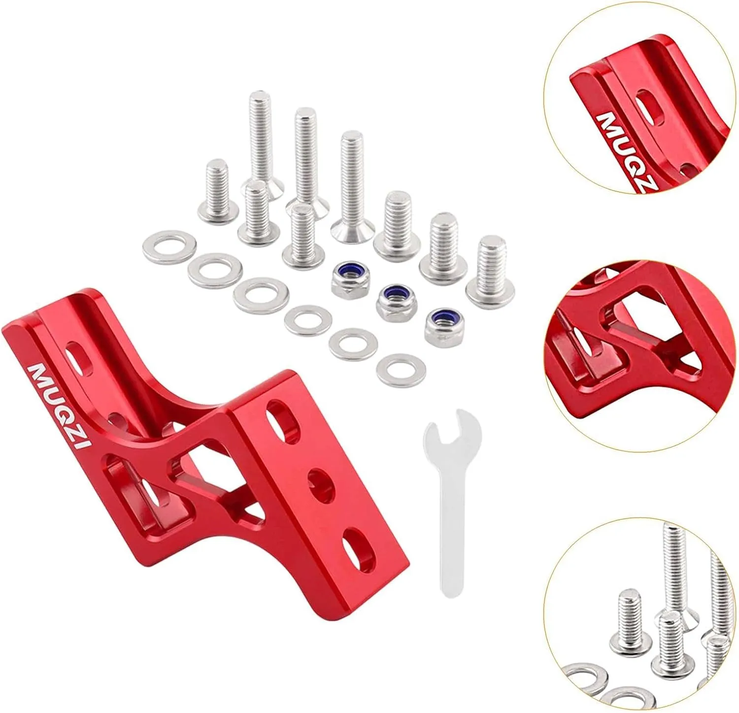 Folding Bike Nose Light Converter Three-Hole Pig Nose Lifter Heavy Duty Cycling Accessories Modification for Outdoor Sports