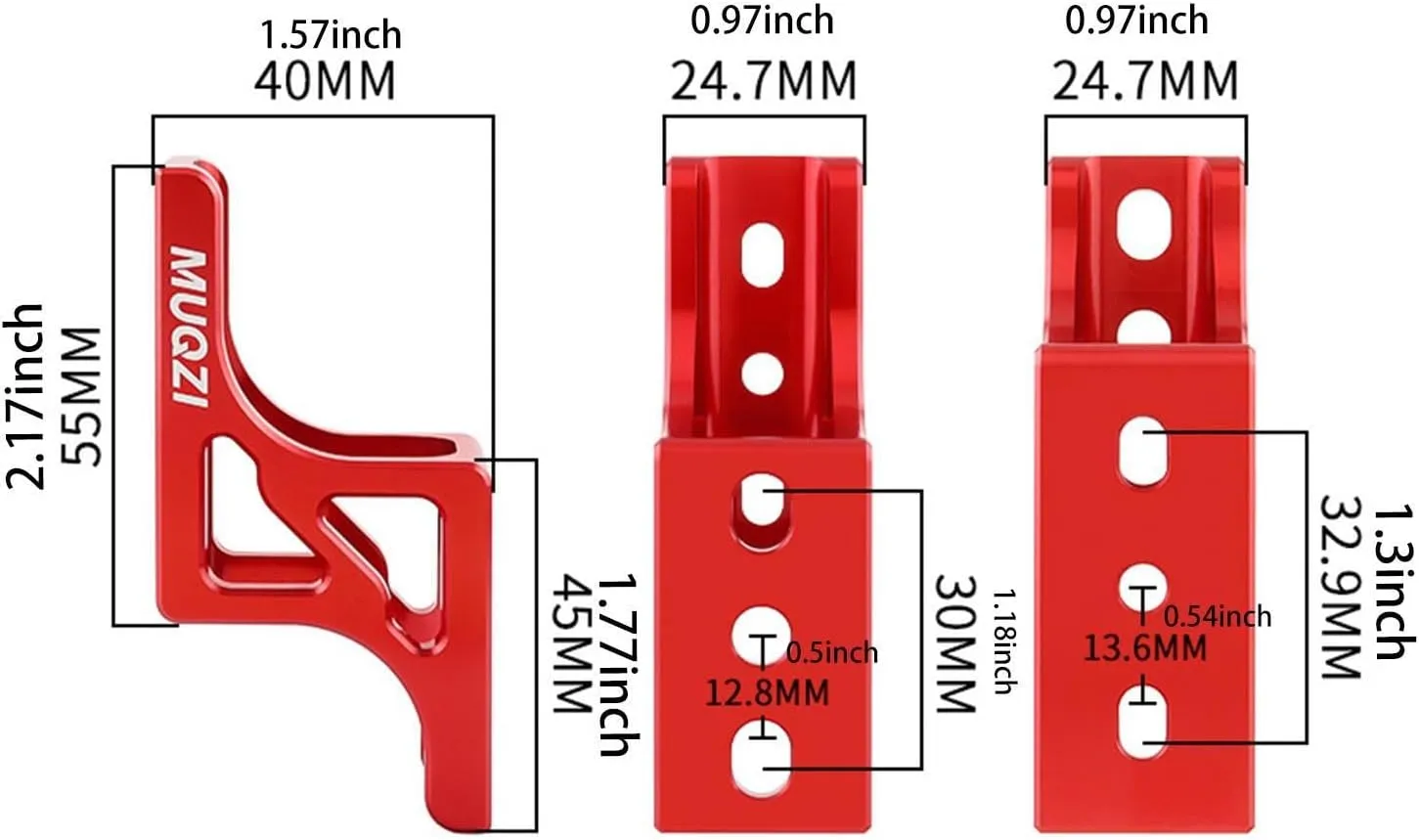Folding Bike Nose Light Converter Three-Hole Pig Nose Lifter Heavy Duty Cycling Accessories Modification for Outdoor Sports