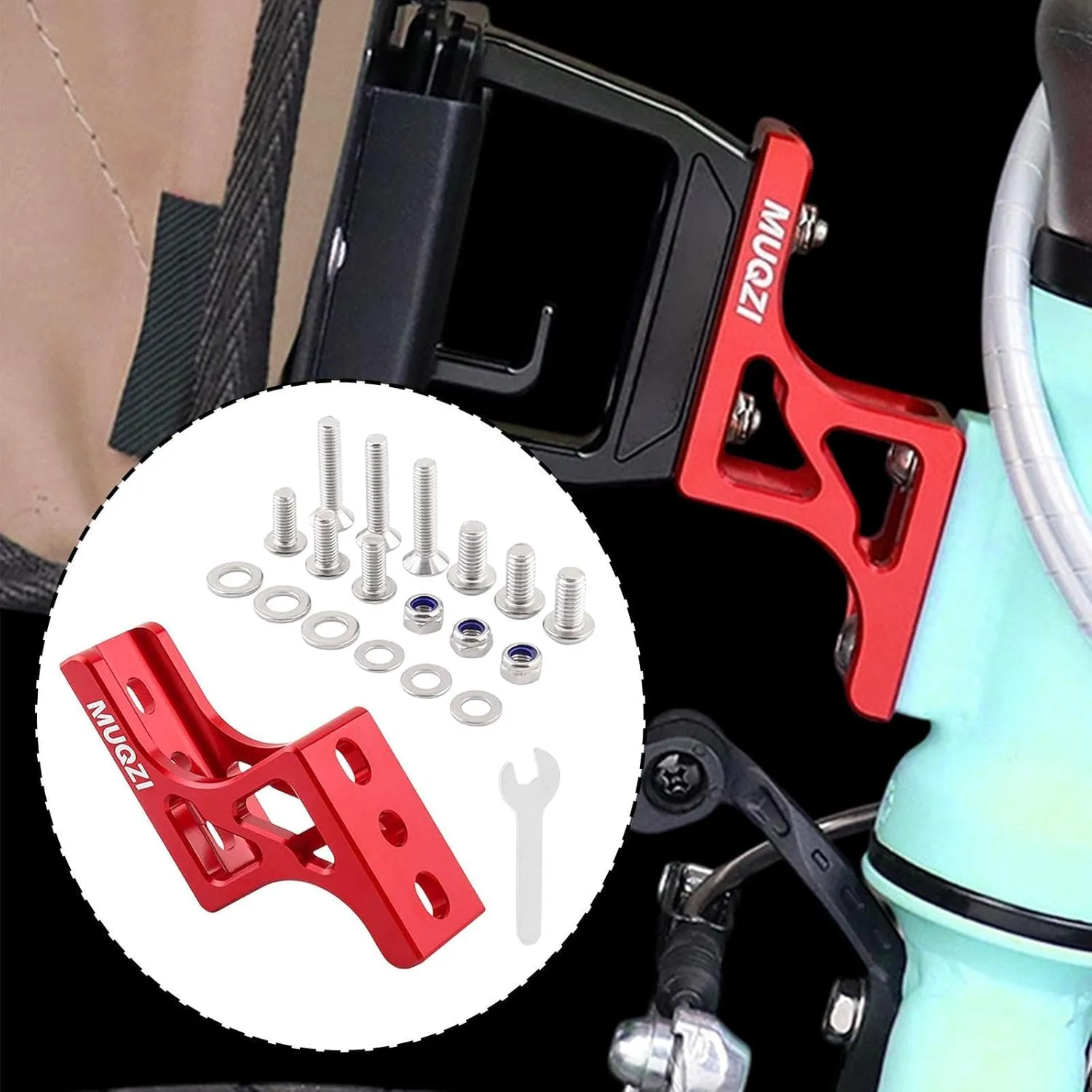 Folding Bike Nose Light Converter Three-Hole Pig Nose Lifter Heavy Duty Cycling Accessories Modification for Outdoor Sports