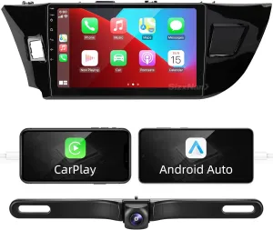 for Corolla Android Radio Touch Screen Compatible with Carplay Android Auto,Car Stereo Bluetooth Navigation Media Player GPS FM/AM Backup CameraHead Unit for Toyota Corolla 2014 2015 2016