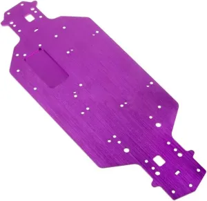 for HSP for 03001 03602 94103 94123 1/10 1Pcs Aluminum Alloy Metal for Chassis Upgrade Parts Flying Fish Thickness 3MM Accessories RC Car Repair Kit(Purple)
