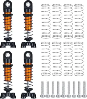 for Kyosho for Jimny 1/18 for Mini-Z 4×4 for Wrangler for Hilux 1/24 37mm Metal Adjustable Shock Absorber Damper Suspension RC Car Repair Kit