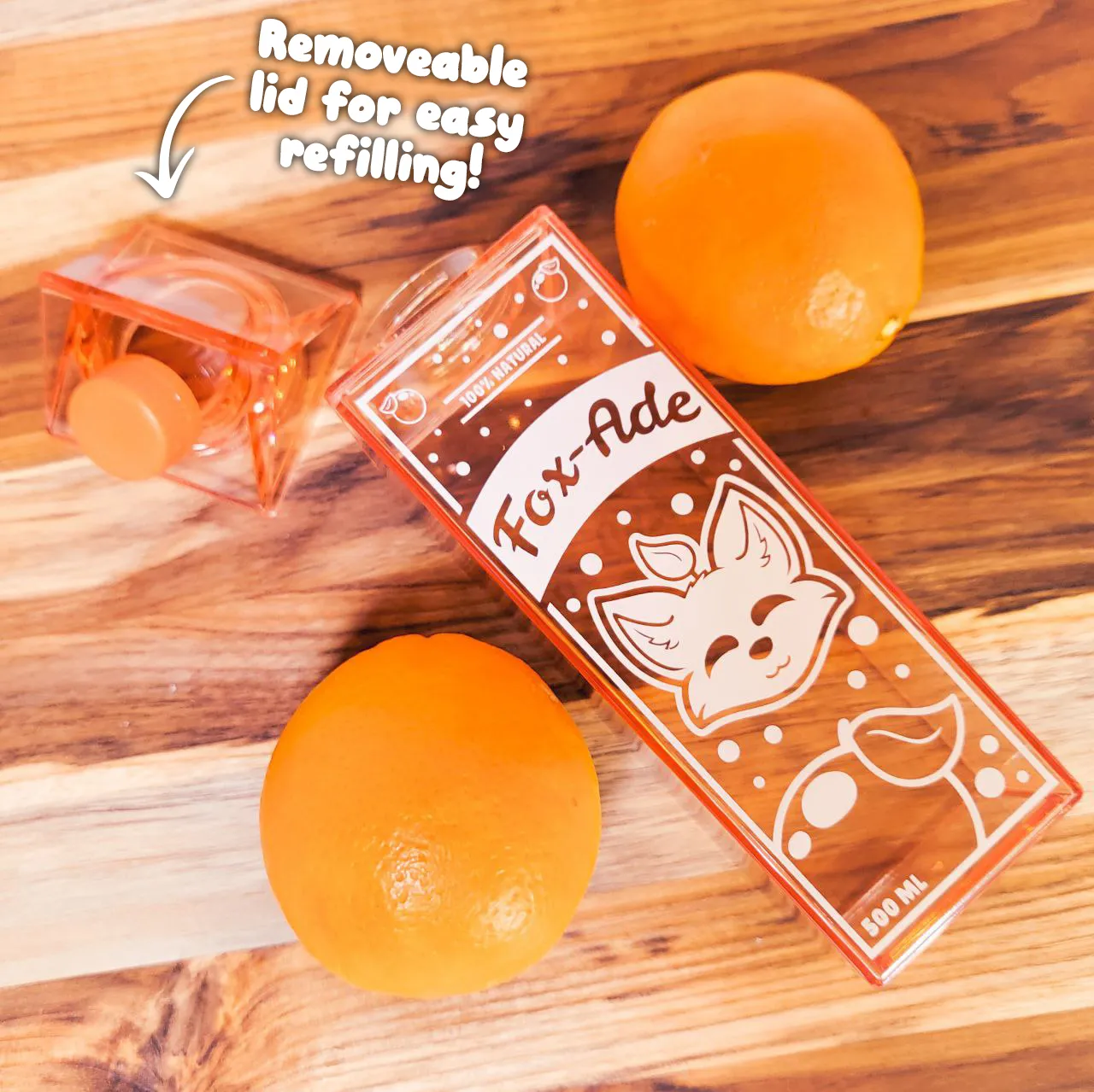 FOX-ADE CARTON WATER BOTTLE